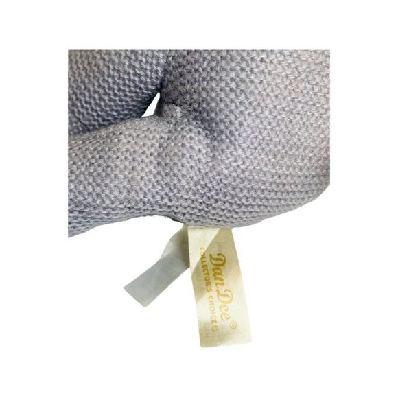 Dan Dee My First Easter Gray Pink Elephant Pink Bow Plush Stuffed Baby Lovey 8" - Picture 7 of 7